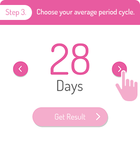 Step 3. Choose your average period cycle.