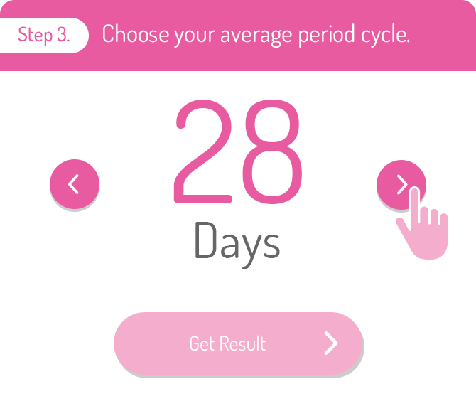 Step 3.Choose your average period cycle