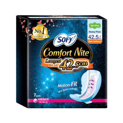 SOFY Comfort Nite Side Gathers 42.5cm 
