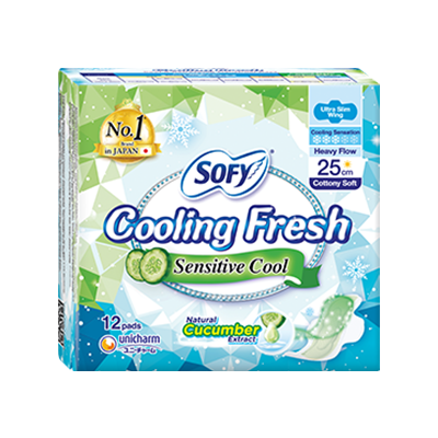 SOFY Cooling Fresh Ultra Slim 25cm (Cucumber)
